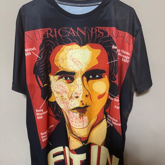 Custom Patrick Bateman American Psycho Graphic Print Shirt 2xl - Picture 2 of 4